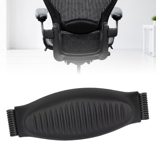 Black lumbar back support pad - black,